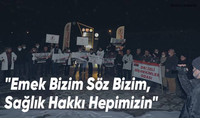 Denizli'de Sağlıkçılardan Ortak Açıklama