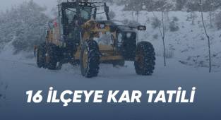 Denizli’nin 16 ilçesinde eğitime kar tatili