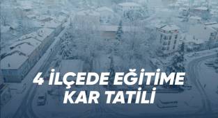 Denizli'nin 4 ilçesinde eğitime kar tatili