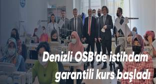 Denizli OSB’de istihdam garantili kurs başladı