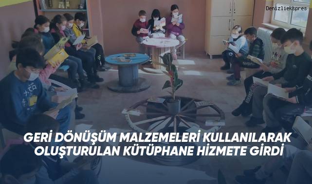 Geri Dönüşüm Kütüphanesi hizmete girdi