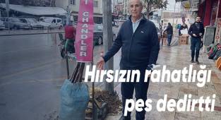 Hırsızın rahatlığı pes dedirtti