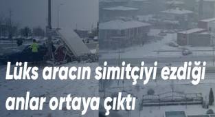 Lüks aracın simitçiyi ezdiği anlar ortaya çıktı
