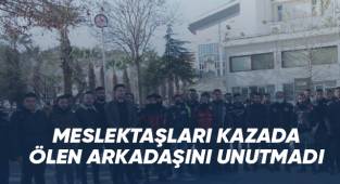 Meslektaşları cinayet gibi kazada ölen motosikletli kuryeyi unutmadı