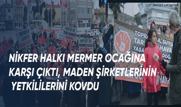 Nikfer halkı maden şirketleri yetkililerini kovdu