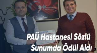 PAÜ Hastanesi Sözlü Sunumda Ödül Aldı