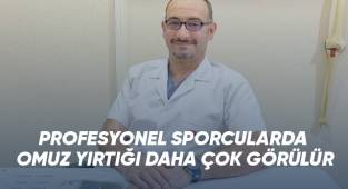 Profesyonel sporcularda omuz yırtığı daha çok görülür