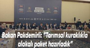 Bakan Pakdemirli: “Tarımsal kuraklıkla alakalı paket hazırladık”