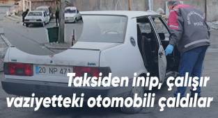 Çalışır vaziyette bıraktığı arabasını parçalanmaktan son anda kurtardı