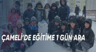 Çameli'de eğitime kar engeli