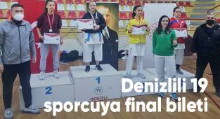 Denizlili 19 sporcuya final bileti