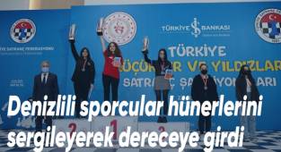 Denizlili sporcular hünerlerini sergileyerek dereceye girdi