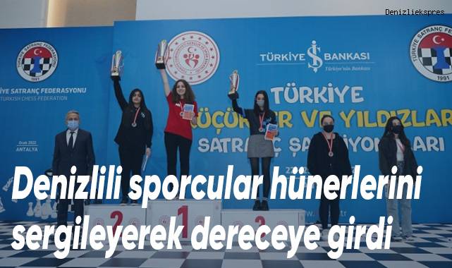 Denizlili sporcular hünerlerini sergileyerek dereceye girdi