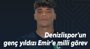 Denizlispor'un genç yıldızı Emir’e milli görev