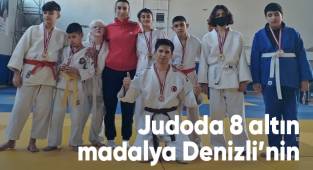 Judoda 8 altın madalya Denizli’nin
