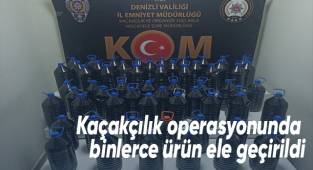 Kaçakçılık operasyonunda binlerce ürün ele geçirildi