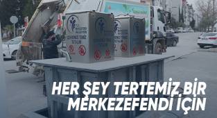 Merkezefendi de 50 farklı noktaya yer altı çöp konteyneri yerleştirildi