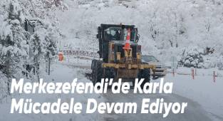 Merkezefendi’de Karla Mücadele Devam Ediyor