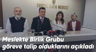 Meslekte Birlik Grubu göreve talip olduklarını açıkladı
