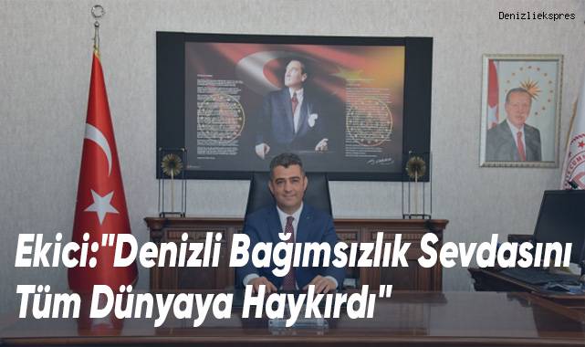 Milli Eğitim Müdürü Ekici'den 4 Şubat Mesajı