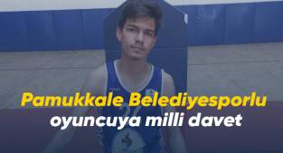 Pamukkale Belediyesporlu oyuncuya milli davet