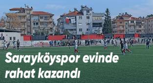 Sarayköyspor evinde rahat kazandı