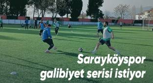 Sarayköyspor galibiyet serisi istiyor