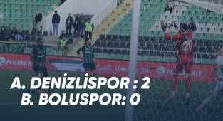 Spor Toto 1. Lig: Denizlispor: 2 - Boluspor: 0