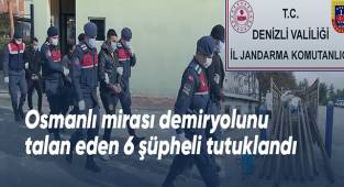 Türkiye’nin ilk tren hattındaki tarihi demiryolunu söken 6 kişilik şebeke JASAT’tan kaçamadı