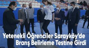 Yetenekli Öğrenciler Sarayköy’de Branş Belirleme Testine Girdi