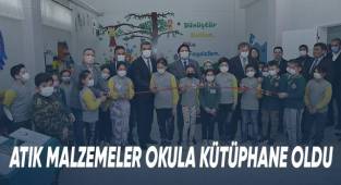 Atık Malzemeler Okula Kütüphane Oldu