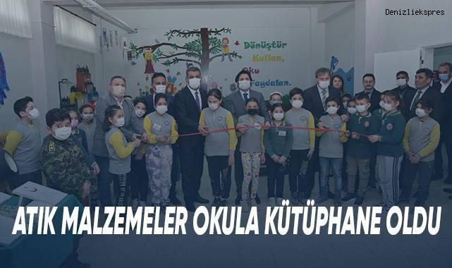 Atık Malzemeler Okula Kütüphane Oldu