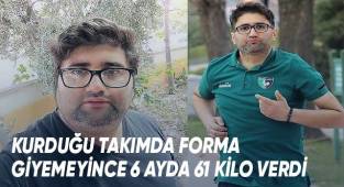 Azimle spor yapan genç adam 140 kilodan 79’a düştü