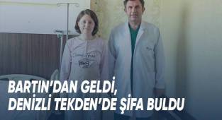 Bartın’dan geldi, Denizli Tekden’de şifa buldu
