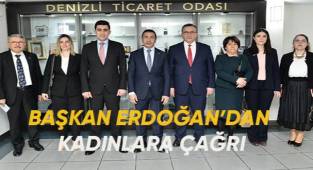 Başkan Erdoğan'dan kadınlara 