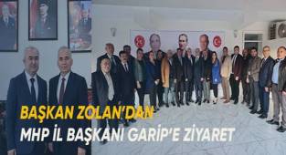 Başkan Zolan'danMHP İl Başkanı Garip’e ziyaret