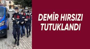 Çaldığı demiri satamadan yakalanan hırsız tutuklandı