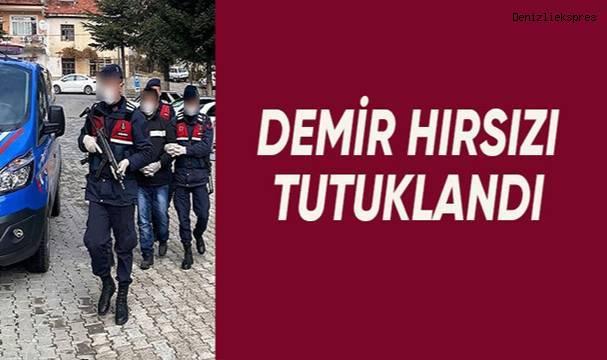 Çaldığı demiri satamadan yakalanan hırsız tutuklandı