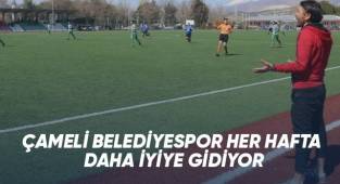 Çameli Belediyespor her hafta daha iyiye gidiyor