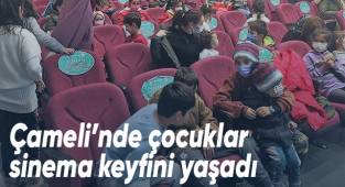 Çameli’nde çocuklar sinema keyfini yaşadı