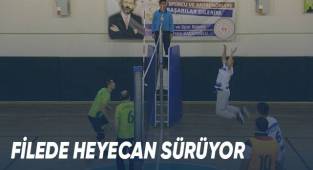 Çameli'nde mahalleler arası voleybol turnuvası devam ediyor