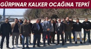 ÇİVRİL GÜRPINAR'DA KALKER OCAĞINA TEPKİ