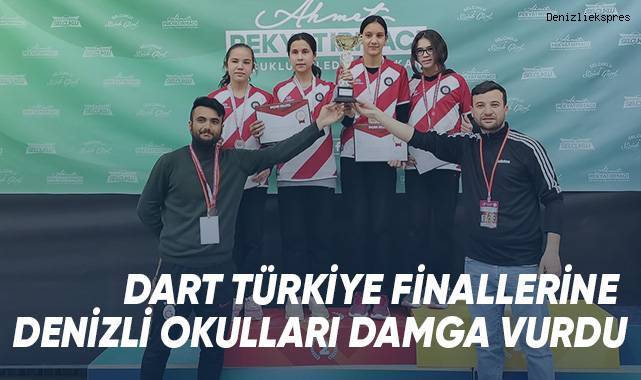 Dart Türkiye Finallerine Denizli okulları damga vurdu