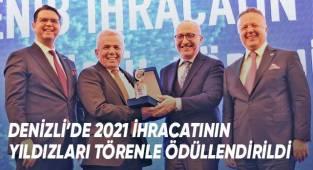 DENİB 2021 İhracatın Yıldızları Ödül Töreni geniş bir katılımla gerçekleştirildi