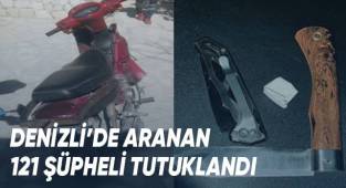 Denizli’de Aranan 121 Şüpheli Tutuklandı
