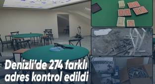 Denizli’de ev, iş yeri ve apart denetimlerinde 274 farklı adres kontrol edildi