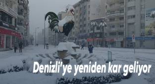 Denizli'ye yeniden kar geliyor