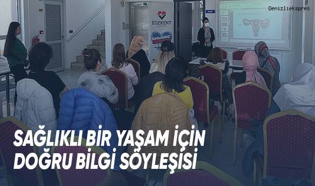Egekent Hastanesi, kadınları ‘rahim ağzı kanseri ve idrar kaçırma’ konularında bilgilendirdi