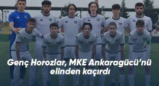 Genç Horozlar, MKE Ankaragücü’nü elinden kaçırdı