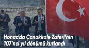 Honaz’da Çanakkale Zaferi’nin 107’nci yıl dönümü kutlandı